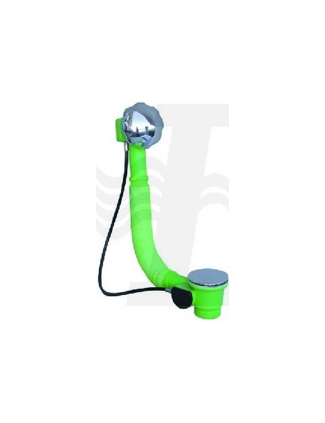 COLONNA SCARICO VASCA PVC AUTOM.CROMO