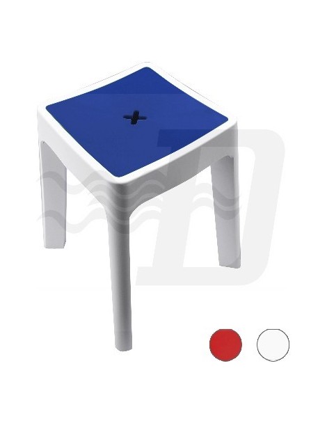 SGABELLO CONTENITORE KEOPE BIANCO