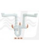 SIF.SALVASPAZIO PER LAV. 2 VIE 1"1/2 INOX