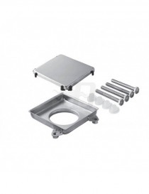 GRIGLIA DI PAV.DOUBLE-FACE INOX CROMATO 100