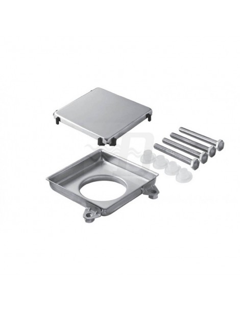 GRIGLIA DI PAV.DOUBLE-FACE INOX CROMATO 100