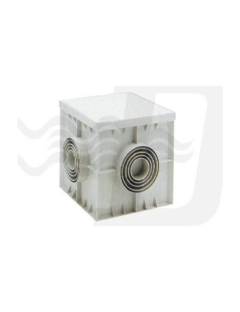 POZZETTO MASCHIO ONOLITICO IN PP 40x40 CON CHIUS.
