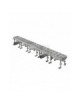 CANALE SIF.C/GRIGLIA INOX MASCHIO M 1000x100 2C