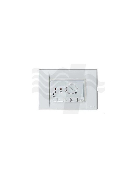 TERMOSTATO ELETTRONICO DI INCASSO 3 MODULI NERO