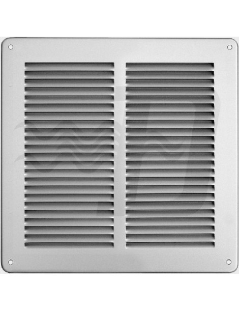 GRIGLIA QUADRA IN METALLO CON RETE D.240X240 ALLUMINIO ARGENTO