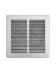 GRIGLIA QUADRA IN METALLO CON RETE D.240X240 ALLUMINIO BIANCO