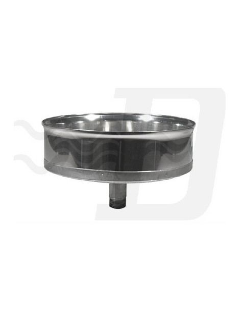 TAPPO CHIUSURA INOX CON SPURGO Dm.200