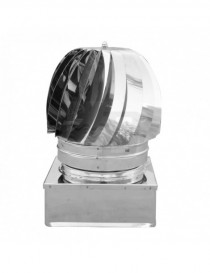 TIRAFUMI BASE QUADRA ACCIAIO INOX 420x420