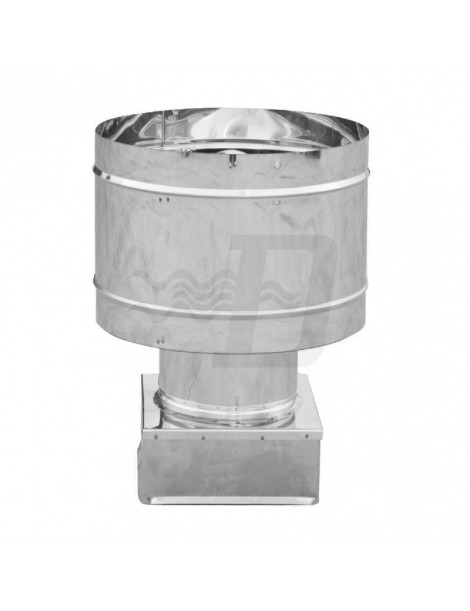 FUMAIOLO 4 VENTI BASE QUADRA INOX DM.320