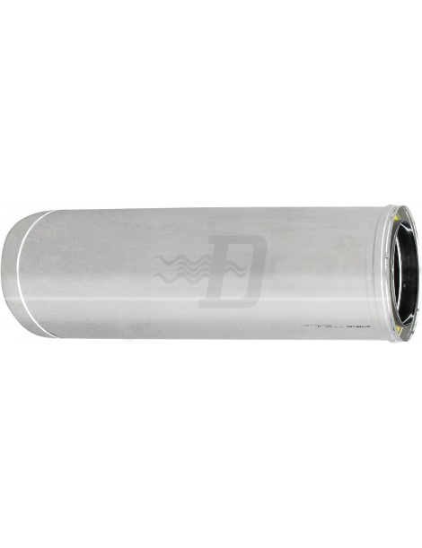 TUBO ACCIAIO 316L DOPPIA PARETE SP.25 MT.1 D.100X150