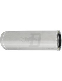 TUBO ACCIAIO 316L DOPPIA PARETE SP.25 MT0.5 D.80X130