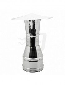 CAPPELLO CINESE INOX DOPPIA PARETE DM 80X130