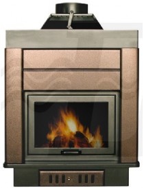 TERMOCALDAIA CAMINO SERIE AMERICA MODELLO FASHION 29K NERO DIANKAMIN