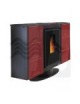 STUFA A PELLET  MODELLO FRIDA 8 KW BORDEAUX DAL ZOTTO