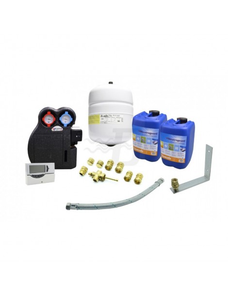 KIT IDRAULICO COMPLETO PER IMPIANTO SOLARE CIRCUITO FORZATO 3 COLLETTORI ATON