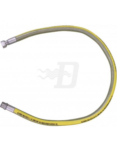 TUBO FLESSIBILE 1/2 IN ACCIAIO MF PER GAS CM 200