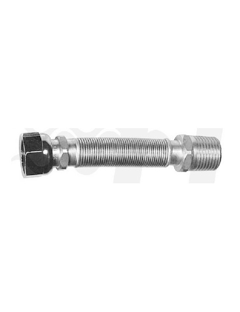 FLESSIBILE INOX RACCORDO IN OTTONE mm220/420 1"