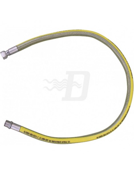 TUBO FLESSIBILE 1/2 IN ACCIAIO MF PER GAS CM150
