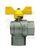 VALVOLA A SFERA GAS SQUADRA CON FARFALLA FF 1"X1"