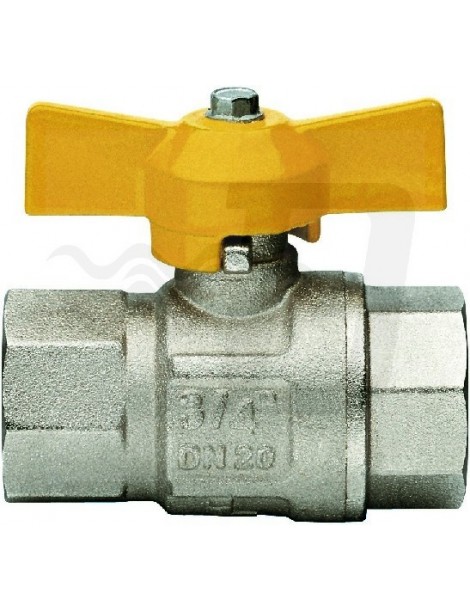 VALVOLA A SFERA GAS FF CON FARFALLA LONDON 1"