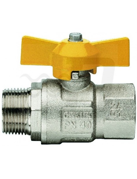 VALVOLA A SFERA GAS MF CON FARFALLA LONDON 1"