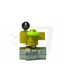 VALVOLA A SFERA GAS FF CON SERRATURA 3/4"