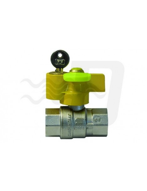 VALVOLA A SFERA GAS FF CON SERRATURA 1"