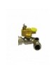 VALVOLA SFERA GAS F CON SERRATURA E GIRELLO SQUADRA 1"x1"1/4