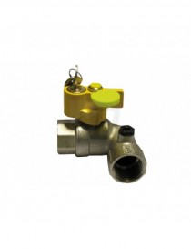 VALVOLA SFERA GAS FF A SQUADRA CON SERRATURA 1"