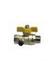 VALVOLA SFERA GAS MF CON FARFALLA 1/2"