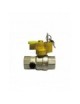 VALVOLA SFERA GAS FF CON SERRATURA E PRESA PRESSIONE 1"