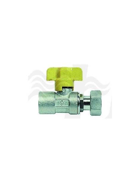 VALVOLA SFERA FF PER GAS CON BOCCHETTONE 3/4x1/2