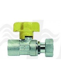 VALVOLA SFERA FF PER GAS CON BOCCHETTONE 1"