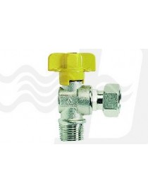 RUBINETTO GAS SQUADRA M.CON BOCCHETTONE 3/4x3/4 LINEA PESANTE