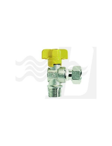 RUBINETTO GAS SQUADRA M.CON BOCCHETTONE 3/4x3/4 LINEA PESANTE