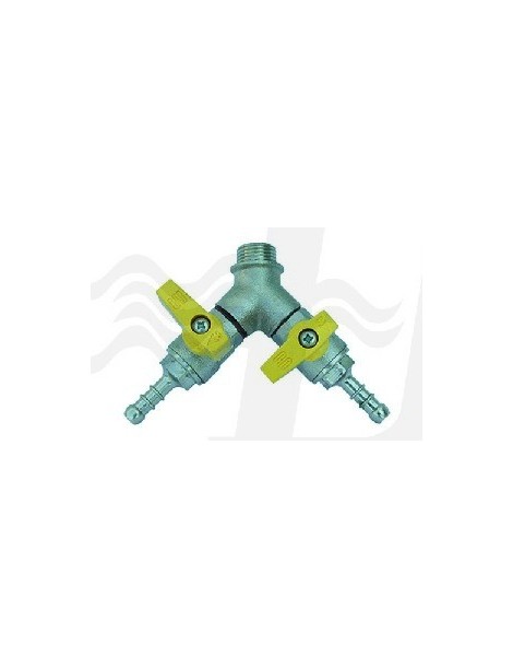 BOLLA MASCHIO CON VALVOLA SFERA 1/2x14