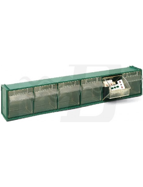 CASSETTIERA SOVRAPPONIBILE  IN PP FOX 102 VERDE