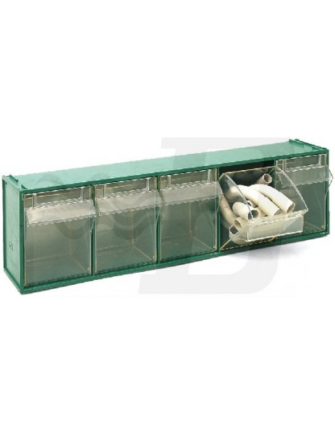 CASSETTIERA SOVRAPPONIBILE  IN PP FOX 103 VERDE
