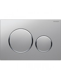PLACCA di  COPERTURA  CROMO SATINATA 2 TASTI SIGMA 20" GEBERIT"