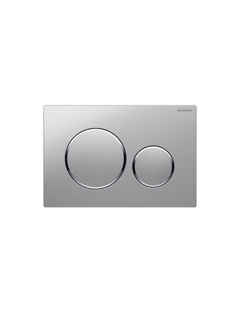 PLACCA di  COPERTURA  CROMO SATINATA 2 TASTI SIGMA 20" GEBERIT"