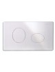 PLACCA PER CASSETTA INCASSO ECO 2 PULSANTI ELLISSE CROMATA 2014
