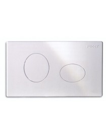 PLACCA PER CASSETTA INCASSO ECO 2 PULSANTI ELLISSE CROMATA 2014