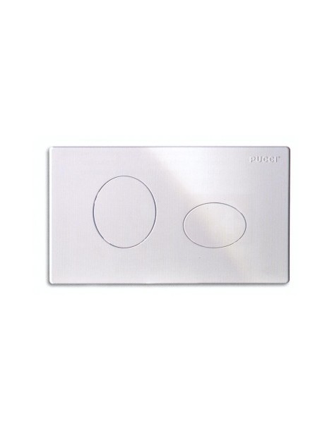 PLACCA PER CASSETTA INCASSO ECO 2 PULSANTI ELLISSE CROMATA 2014