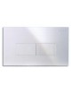 PLACCA PER CASSETTA INCASSO ECO 2 PULSANTI LINEA CROMO SATINATO 2014