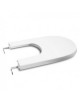COPRIBIDET BIANCO AD APPOGGIO SERIE NEW MERIDIAN CON SOFT-CLOSING ROCA