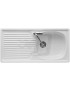 LAVELLO D'APPOGGIO IN CERAMICA CON 1 VASCHETTA cm. 90 dx/sx GALASSIA