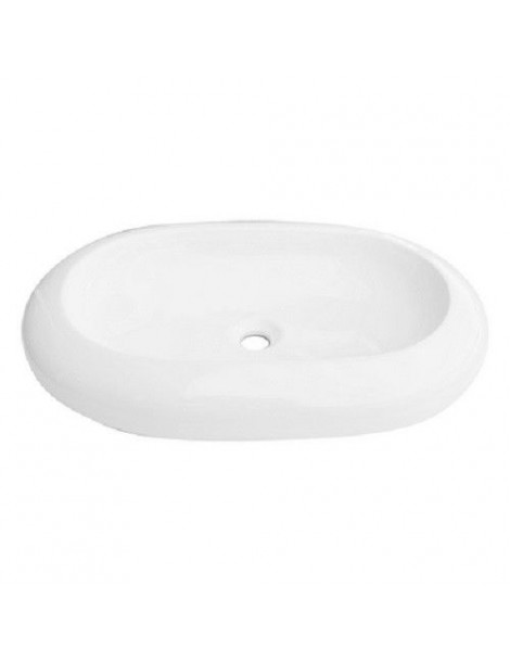 LAVABO BIANCO D'APPOGGIO MODELLO LA003 cm.62x44 LINPHA