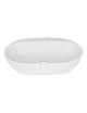 LAVABO BIANCO D'APPOGGIO MODELLO LA006 cm.60x41 LINPHA