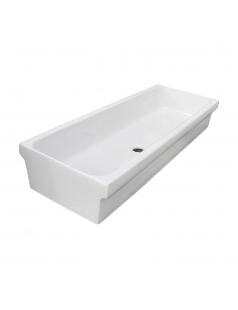 LAVABO A CANALE  IN CERAMICA CM 120x45x20 GALASSIA