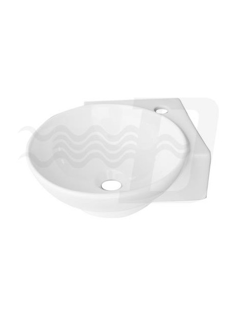 LAVABO AD ANGOLO BIANCO MOD. LN300 CM 36x36 LINPHA